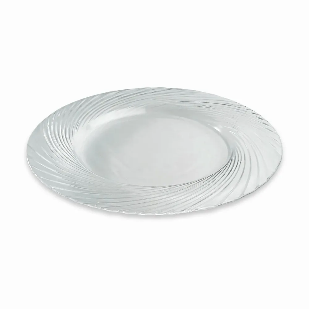 Gifts - DIVA - Large transparent glass charger plate - DEBORACARLUCCI