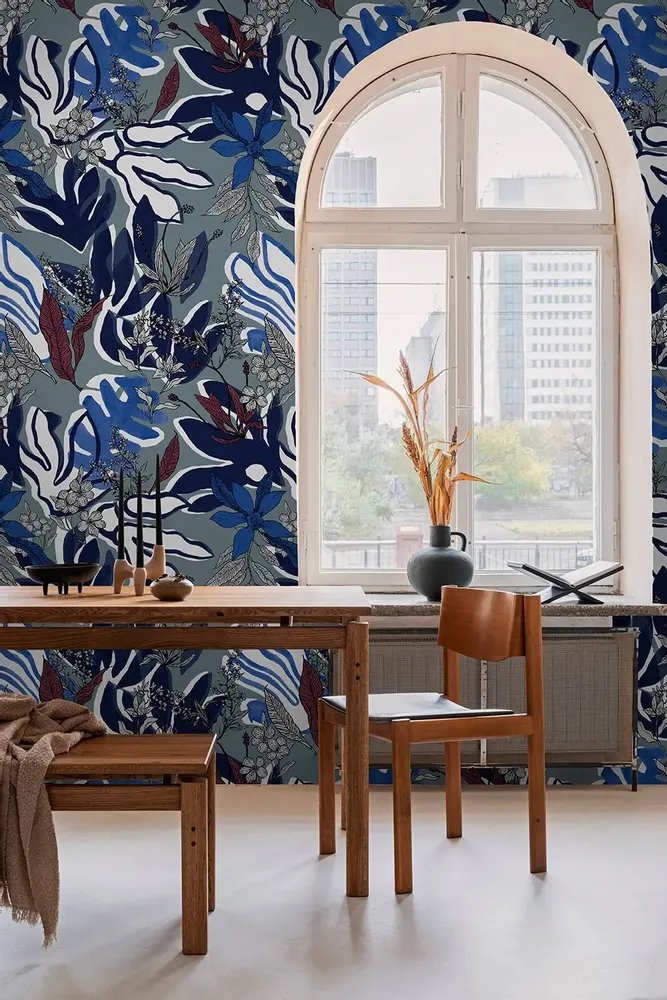 Tapisseries - Papier peint panoramique Aquatic Flowers - LE PAPIERS DE NINON