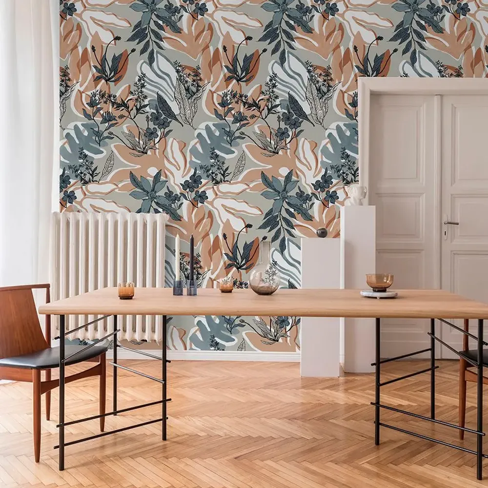 Tapisseries - Papier peint panoramique Aquatic Flowers - LE PAPIERS DE NINON