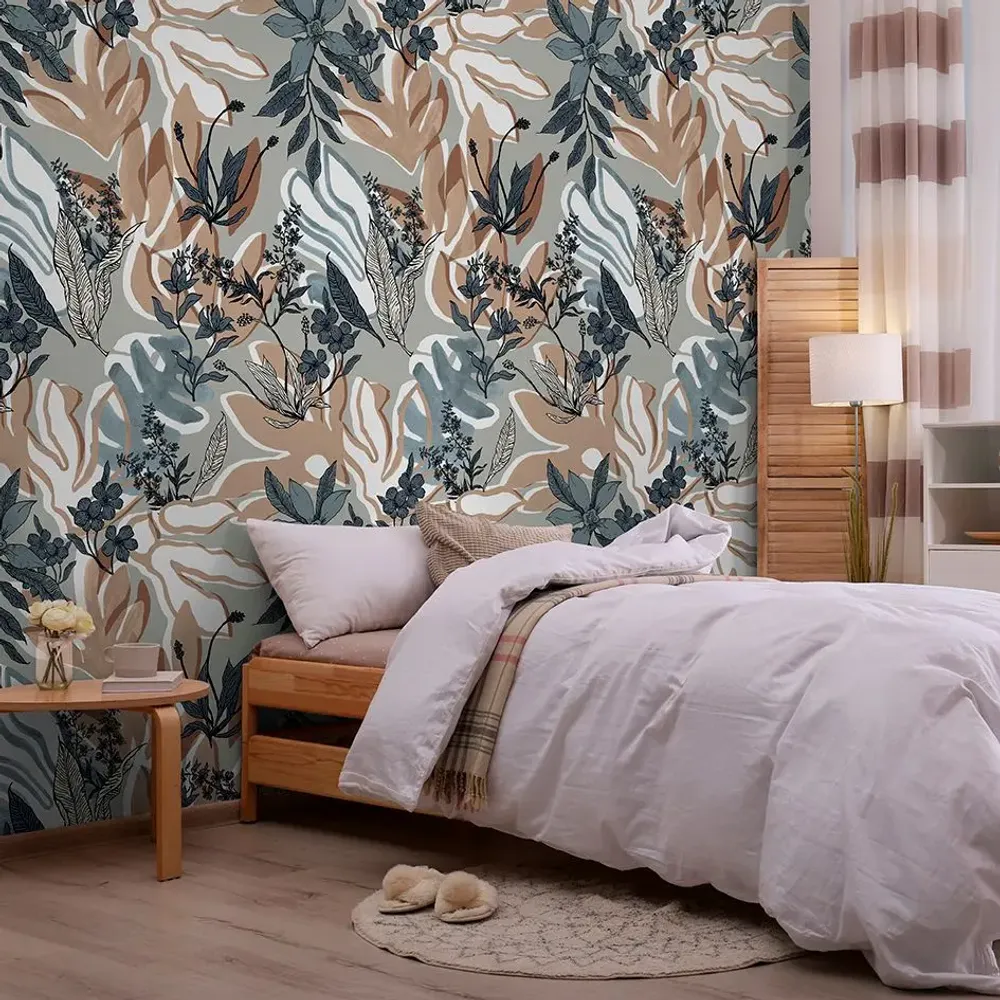 Tapisseries - Papier peint panoramique Aquatic Flowers - LE PAPIERS DE NINON