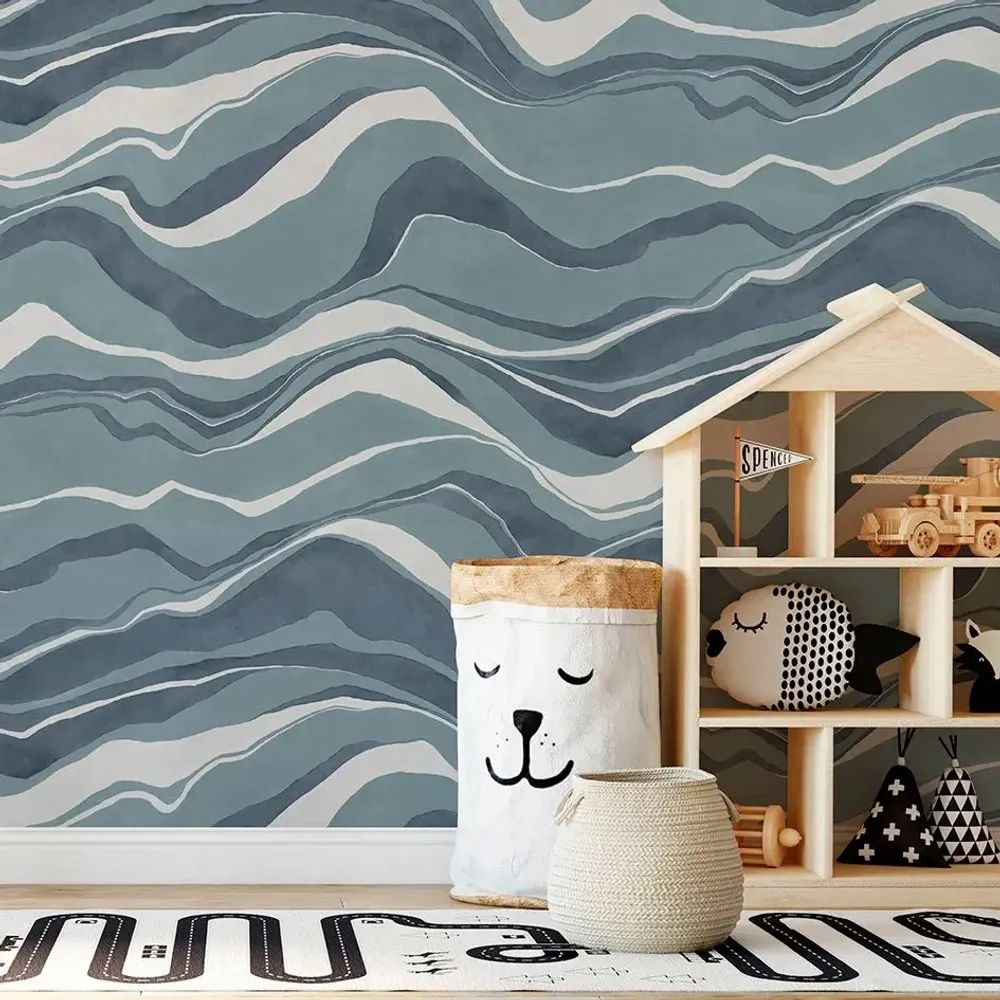 Tapestries - Panoramic wallpaper Gem Mountains - LE PAPIERS DE NINON