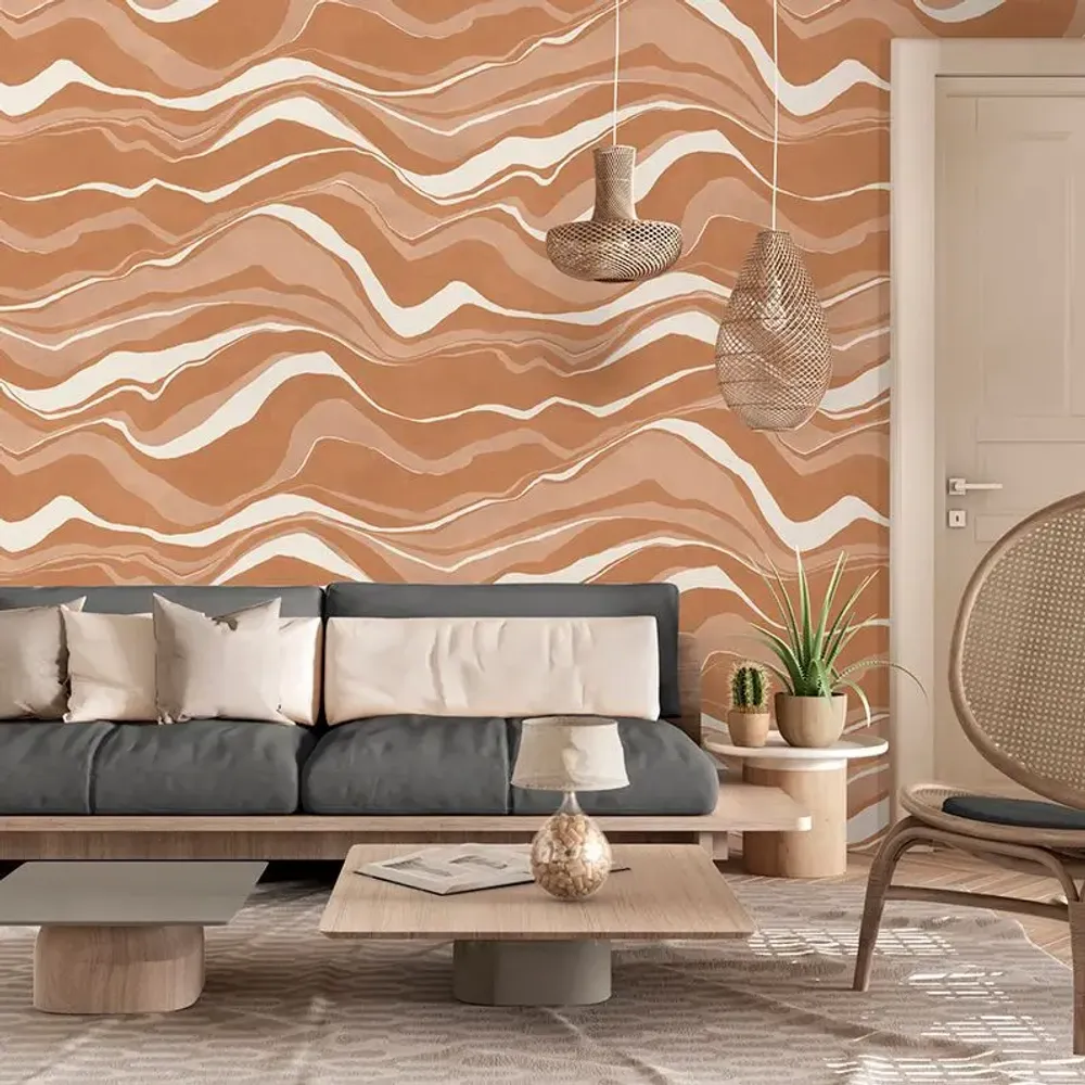 Tapestries - Panoramic wallpaper Gem Mountains - LE PAPIERS DE NINON