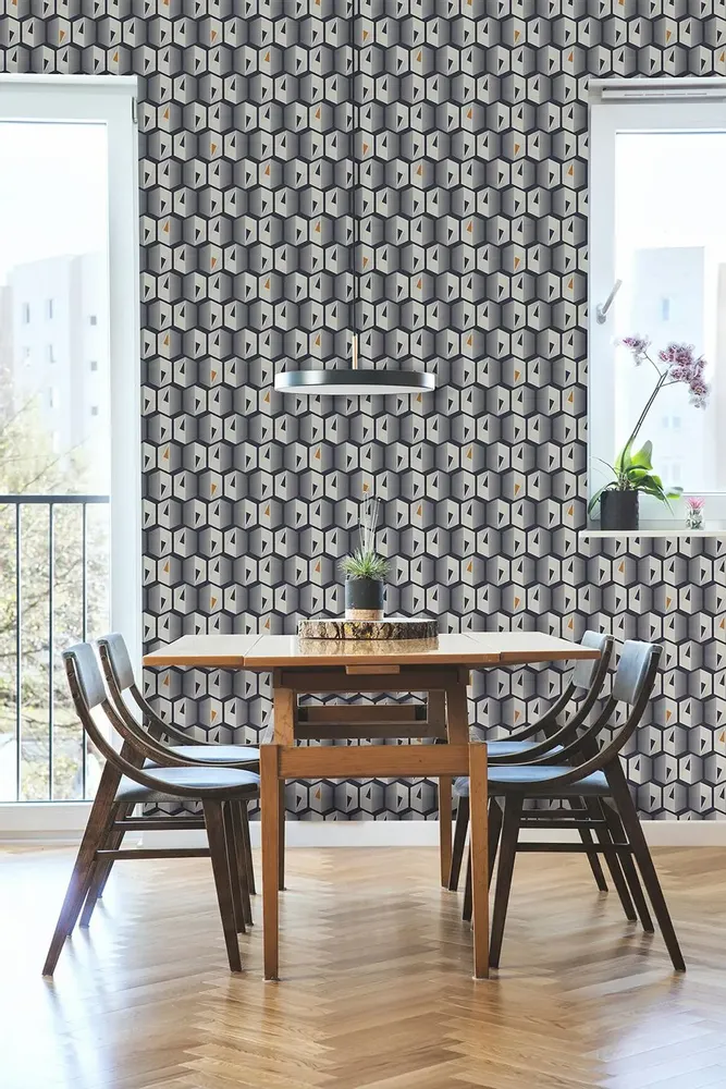 Tapestries - Optic panoramic wallpaper - LE PAPIERS DE NINON