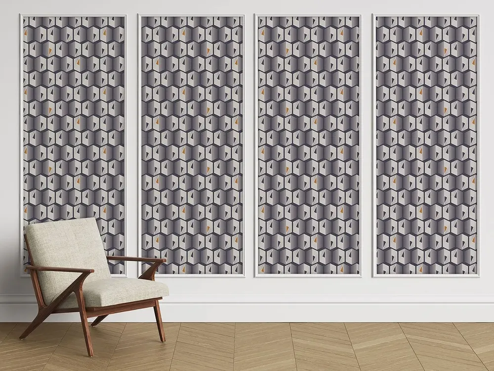 Tapestries - Optic panoramic wallpaper - LE PAPIERS DE NINON