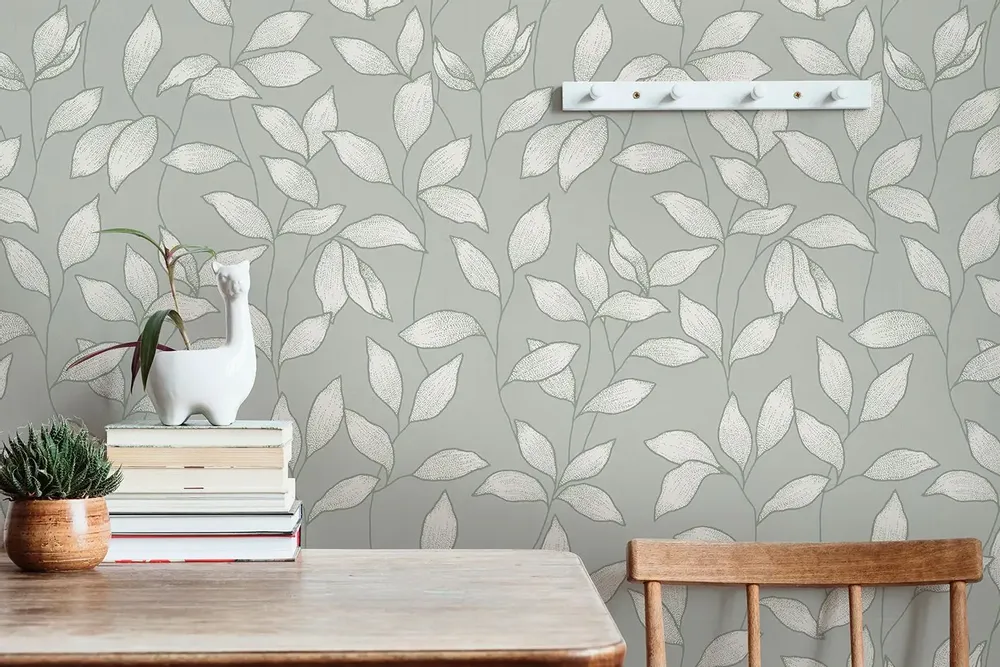 Tapestries - Panoramic wallpaper Leaves - LE PAPIERS DE NINON