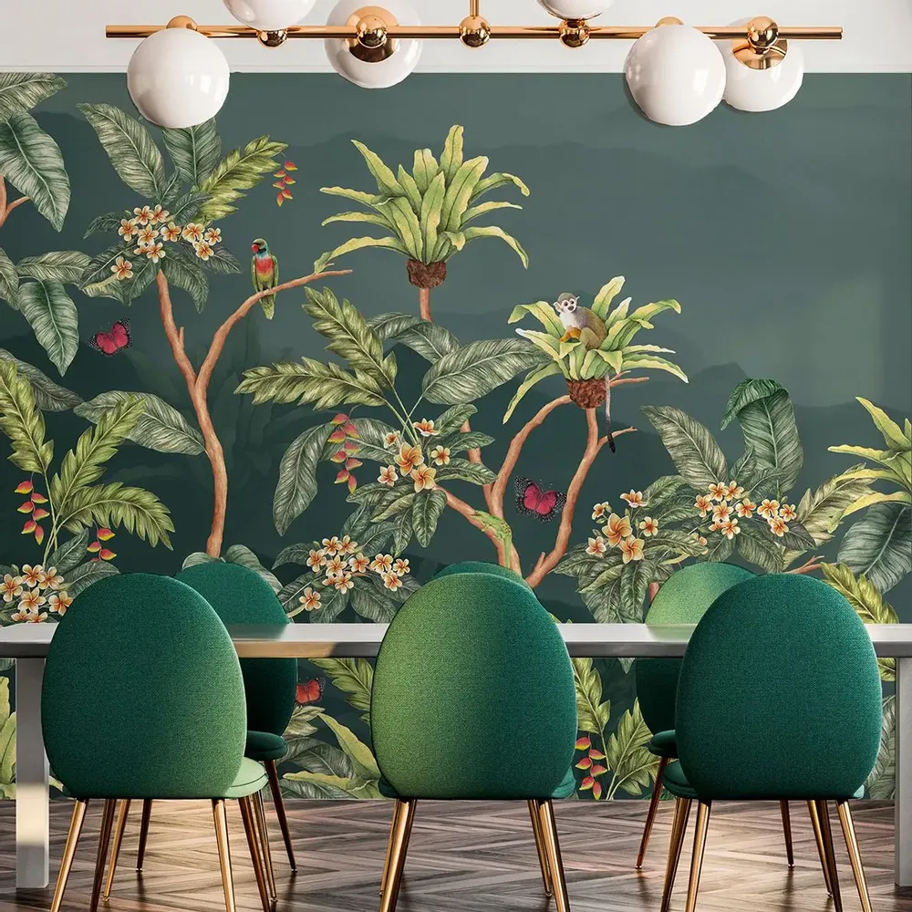 Tapisseries - Papier peint panoramique Balade Tropicale - XL - LE PAPIERS DE NINON