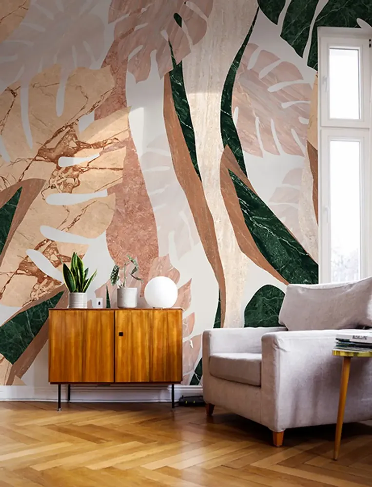 Tapestries - Luxuriance panoramic wallpaper - LE PAPIERS DE NINON