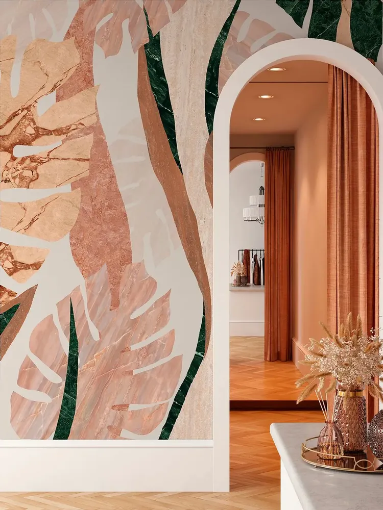 Tapestries - Luxuriance panoramic wallpaper - LE PAPIERS DE NINON