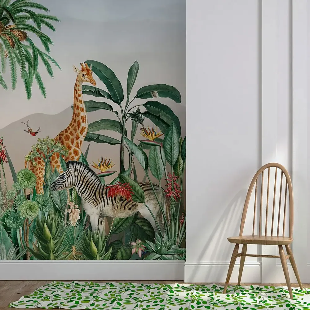 Tapisseries - Papier peint panoramique Safari - LE PAPIERS DE NINON