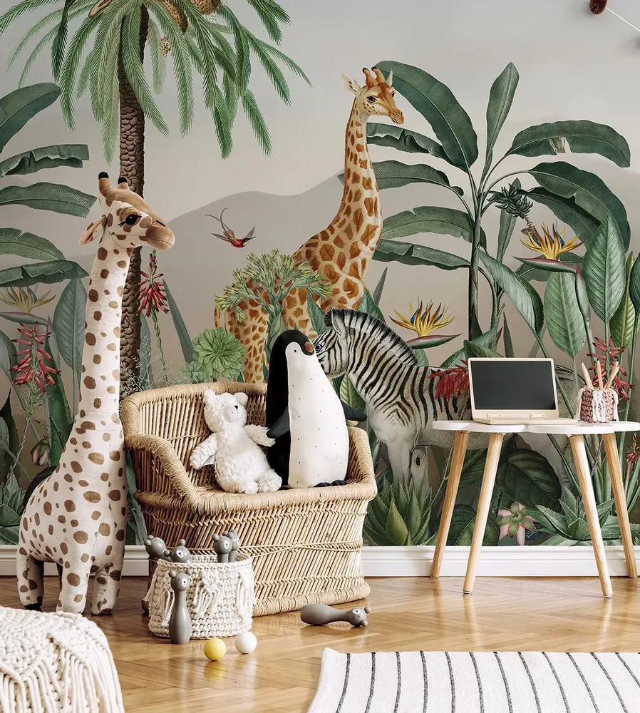 Tapisseries - Papier peint panoramique Safari - LE PAPIERS DE NINON