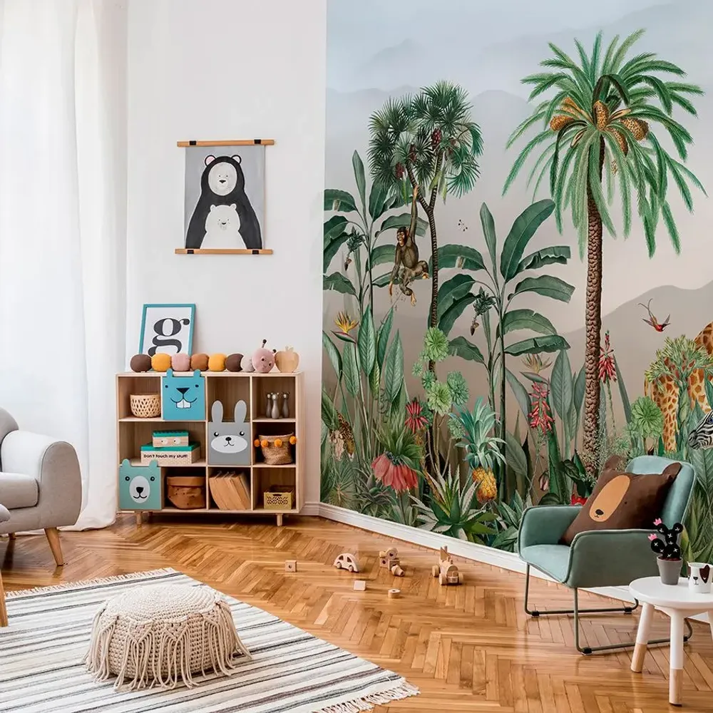 Tapisseries - Papier peint panoramique Safari XL - LE PAPIERS DE NINON