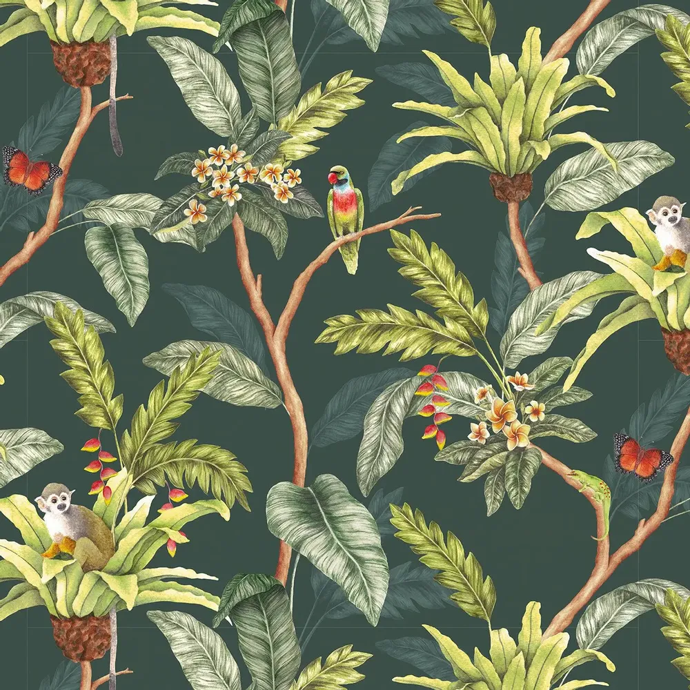 Tapisseries - Papier peint panoramique Fugue Tropicale - LE PAPIERS DE NINON