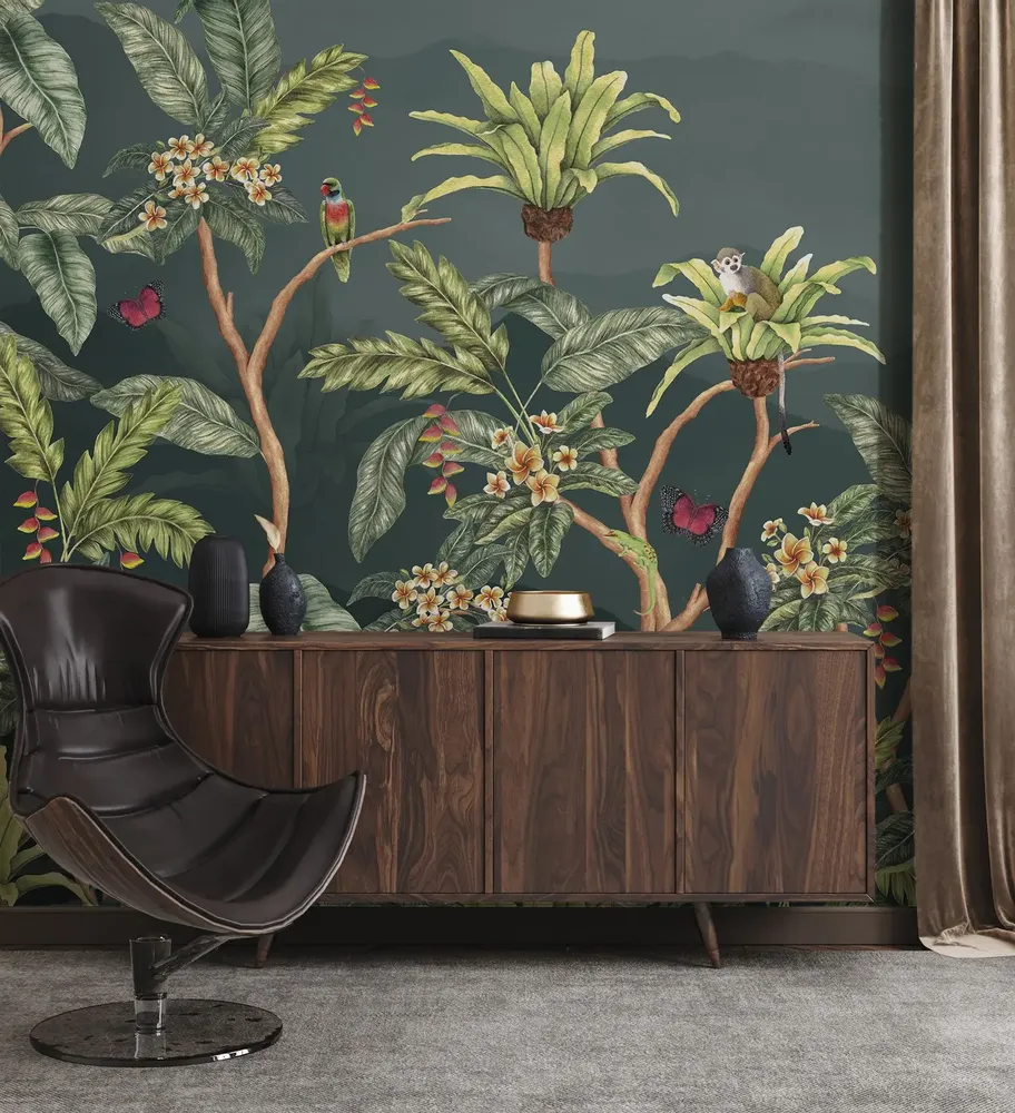 Tapisseries - Papier peint panoramique Balade Tropicale - LE PAPIERS DE NINON