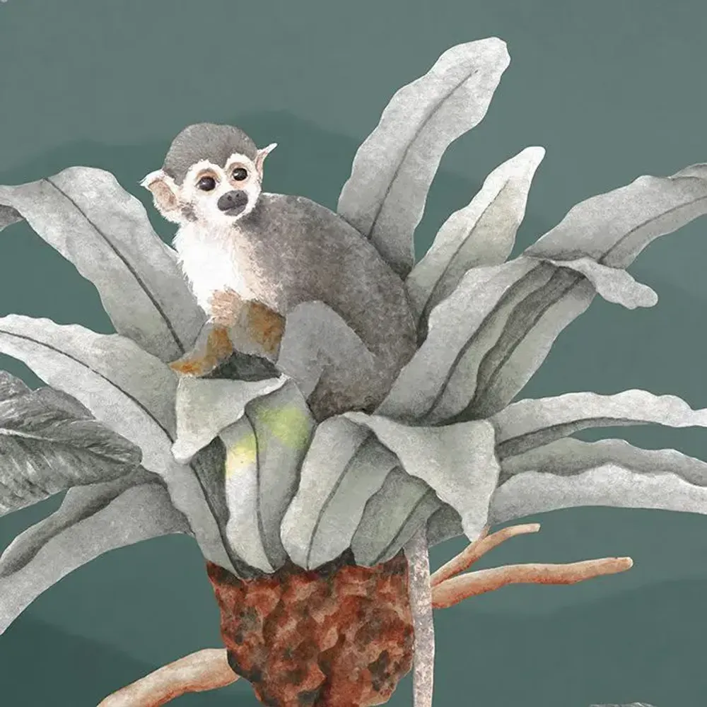 Tapisseries - Papier peint panoramique Balade Tropicale Nocturne - LE PAPIERS DE NINON