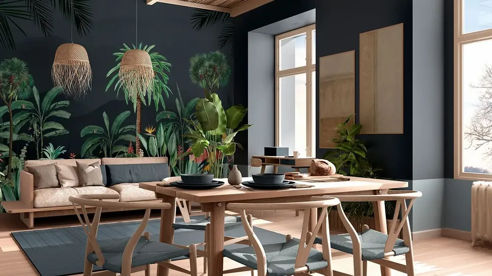 Tapisseries - Papier peint panoramique Nuit À Bali - LE PAPIERS DE NINON