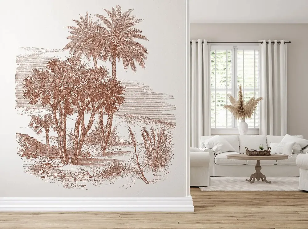 Tapisseries - Papier peint panoramique Palmier Doum - LE PAPIERS DE NINON