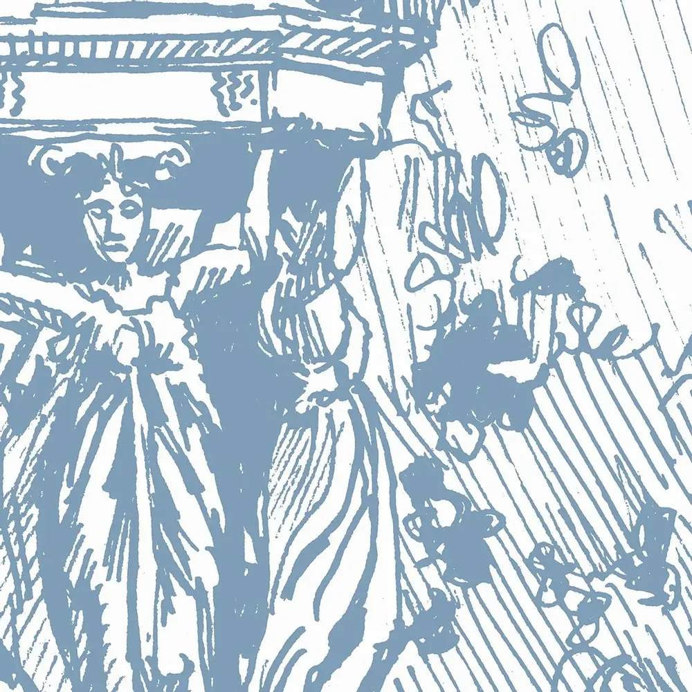 Tapisseries - Papier peint panoramique Jardin Des Plantes - LE PAPIERS DE NINON