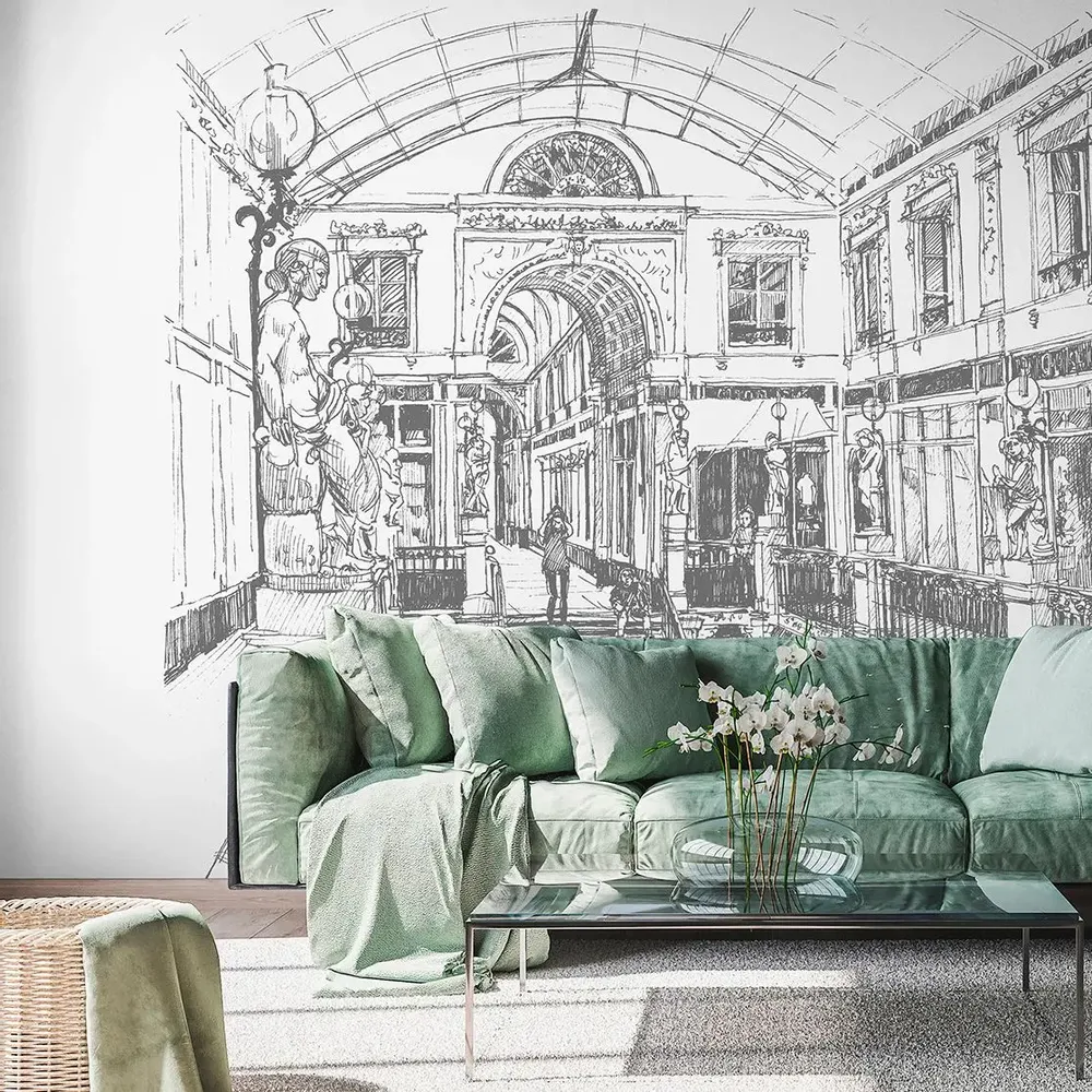 Tapisseries - Papier peint panoramique Passage Pommeraye - LE PAPIERS DE NINON