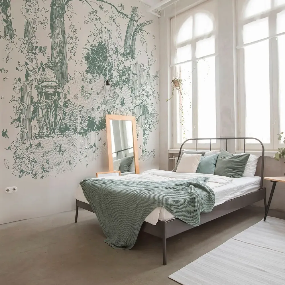 Tapisseries - Papier peint panoramique Jardin Des Plantes - LE PAPIERS DE NINON