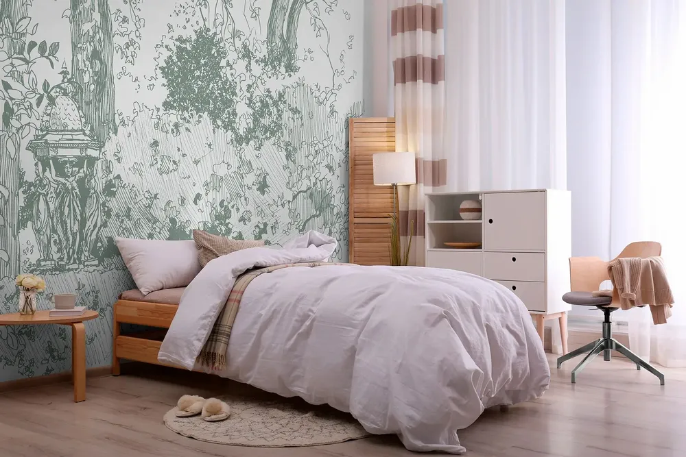 Tapisseries - Papier peint panoramique Jardin Des Plantes - LE PAPIERS DE NINON