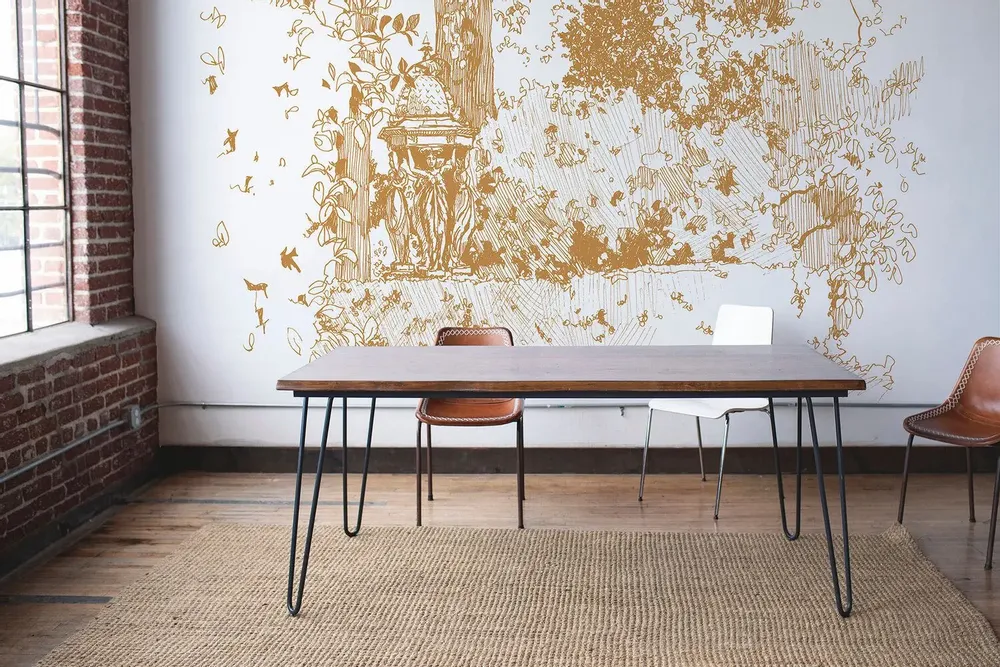 Tapisseries - Papier peint panoramique Jardin Des Plantes - LE PAPIERS DE NINON