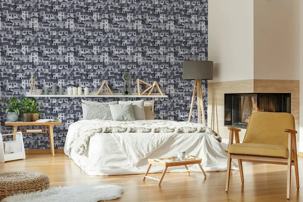 Tapisseries - Papier peint panoramique Casinha - LE PAPIERS DE NINON