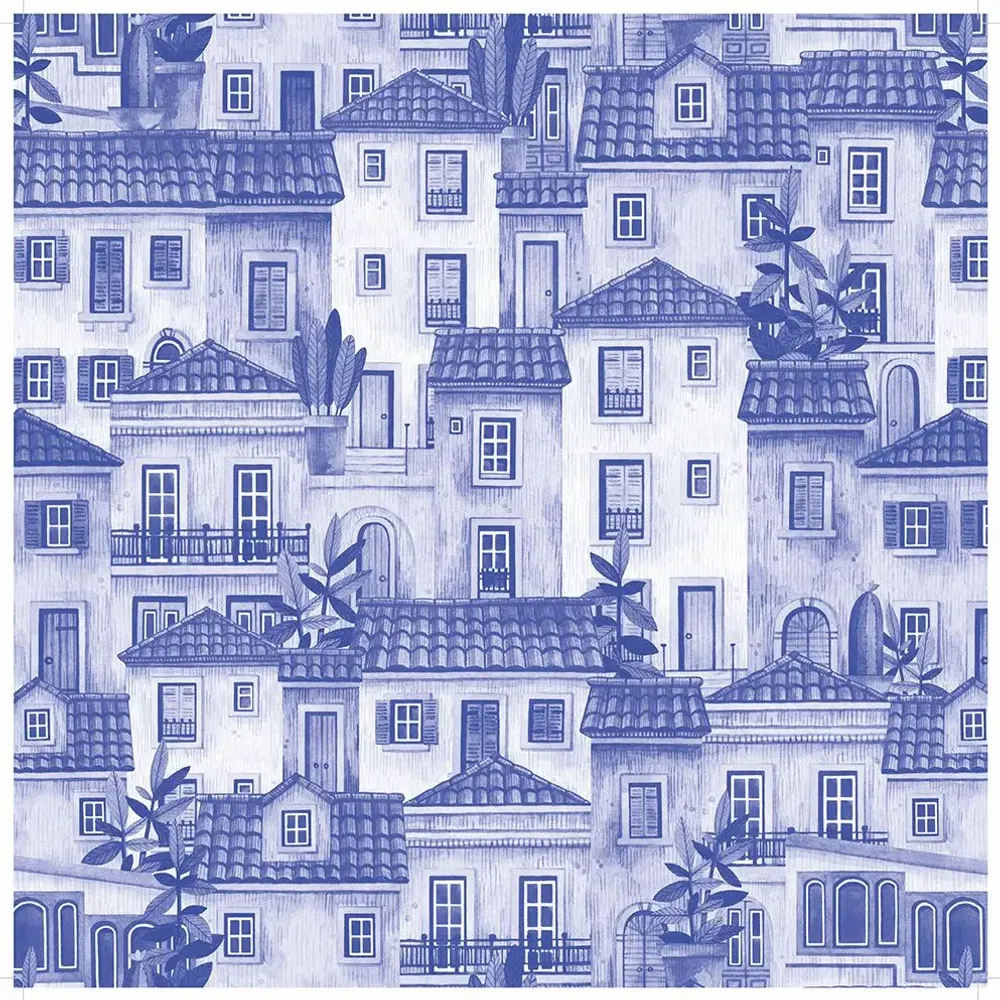 Tapestries - Casinha panoramic wallpaper - LE PAPIERS DE NINON