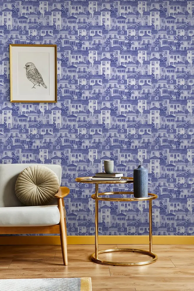 Tapestries - Casinha panoramic wallpaper - LE PAPIERS DE NINON