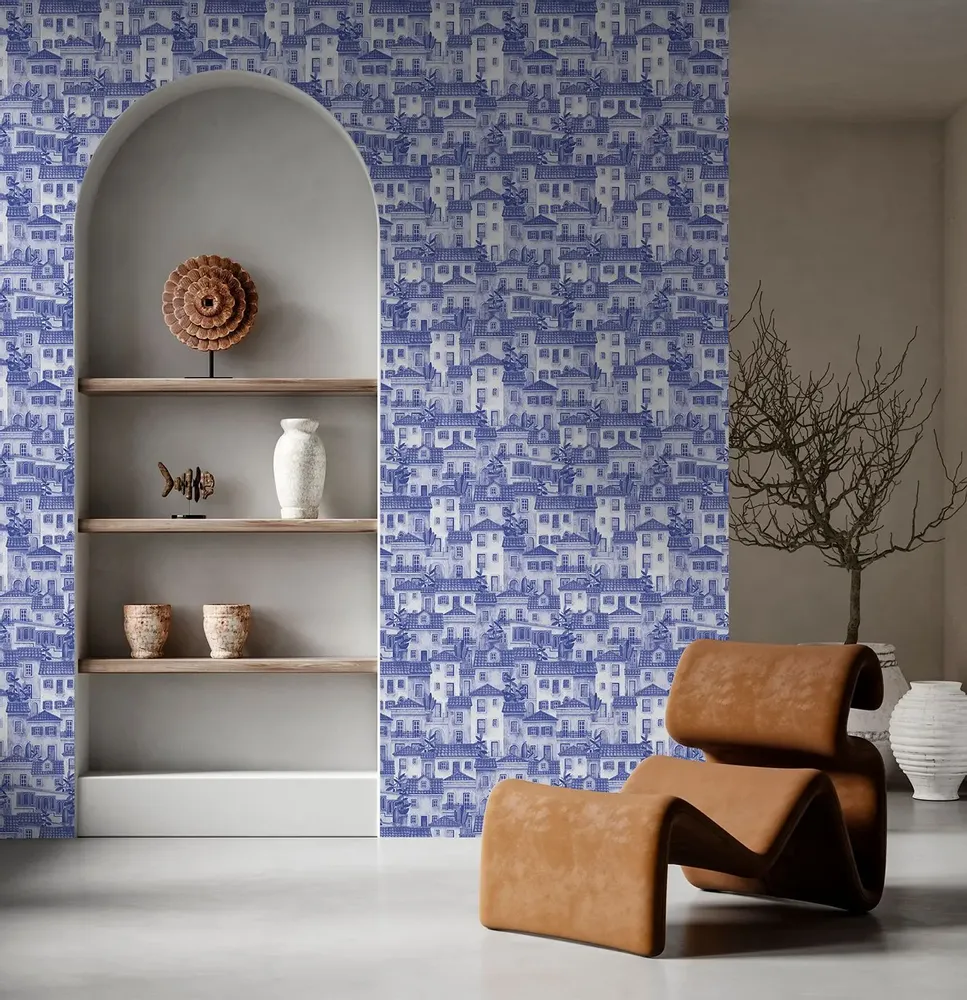 Tapestries - Casinha panoramic wallpaper - LE PAPIERS DE NINON