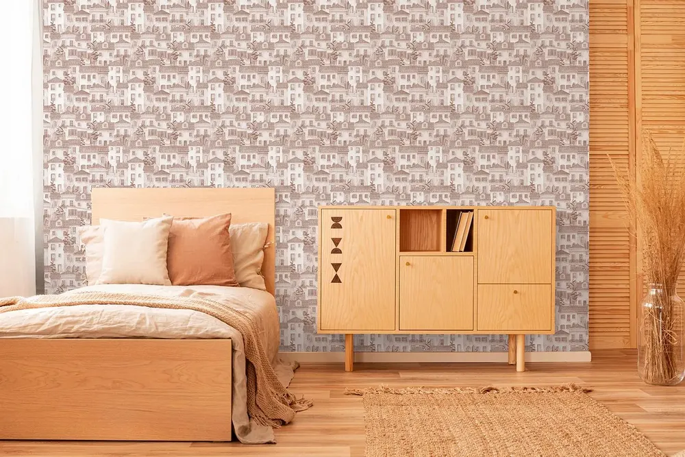 Tapestries - Casinha panoramic wallpaper - LE PAPIERS DE NINON