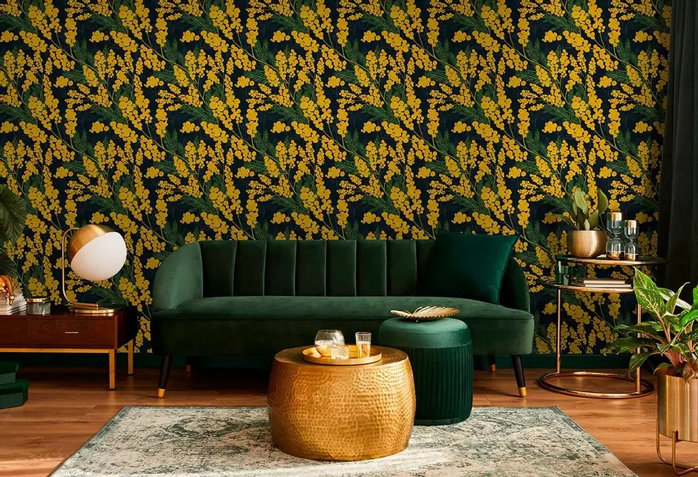 Tapisseries - Papier peint panoramique Mimosa - LE PAPIERS DE NINON