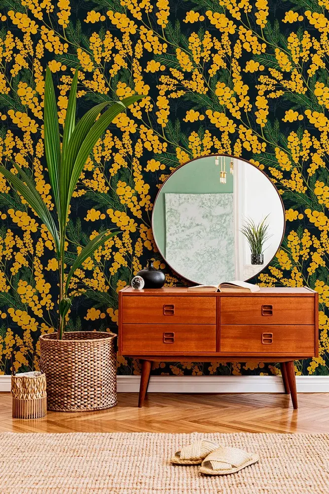 Tapisseries - Papier peint panoramique Mimosa - LE PAPIERS DE NINON