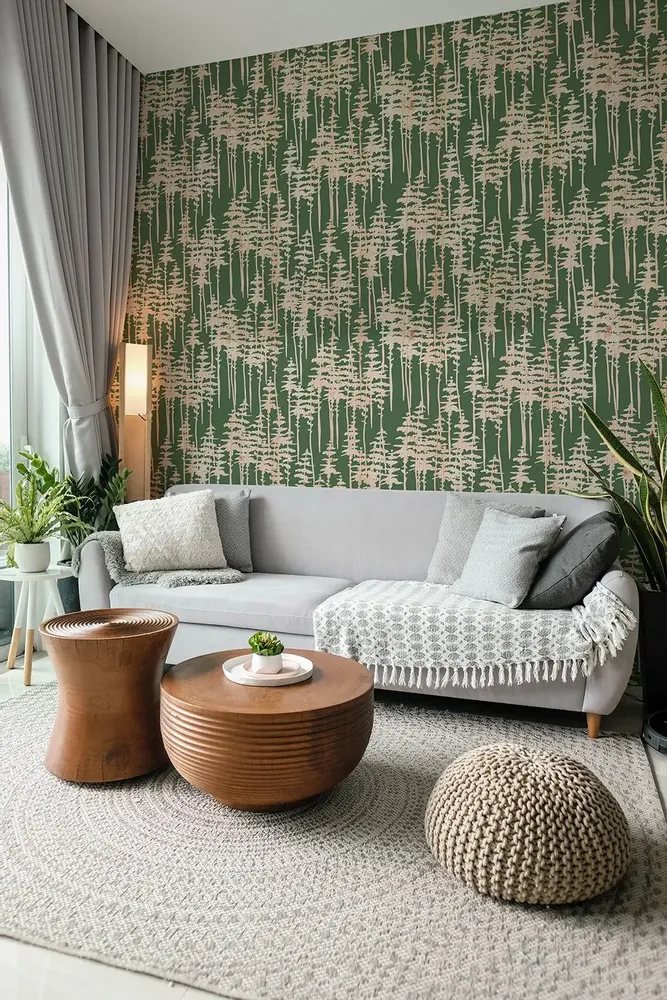 Tapisseries - Papier peint panoramique Epicéa - LE PAPIERS DE NINON