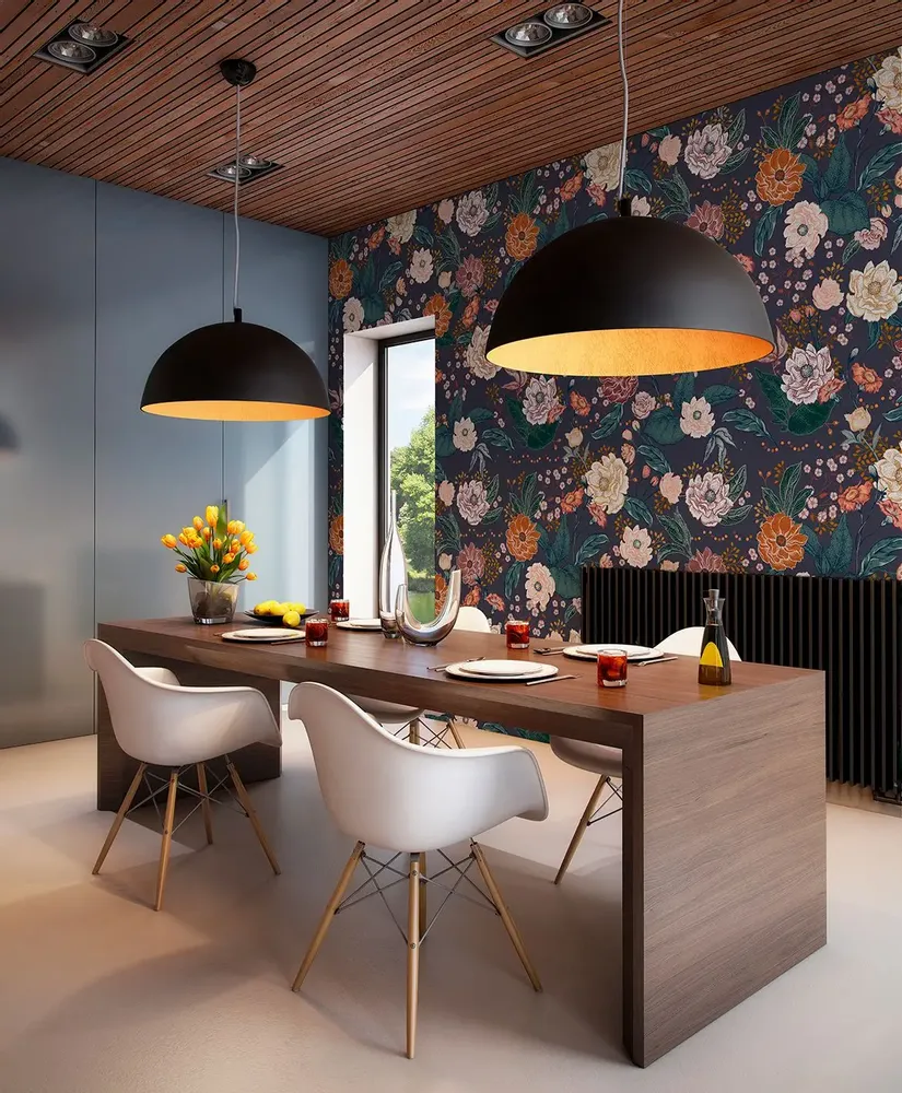 Tapestries - Hortense panoramic wallpaper - LE PAPIERS DE NINON