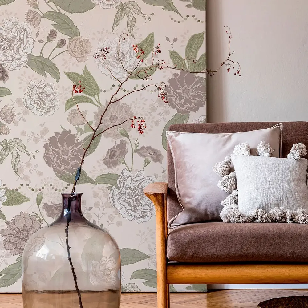 Tapestries - Hortense panoramic wallpaper - LE PAPIERS DE NINON