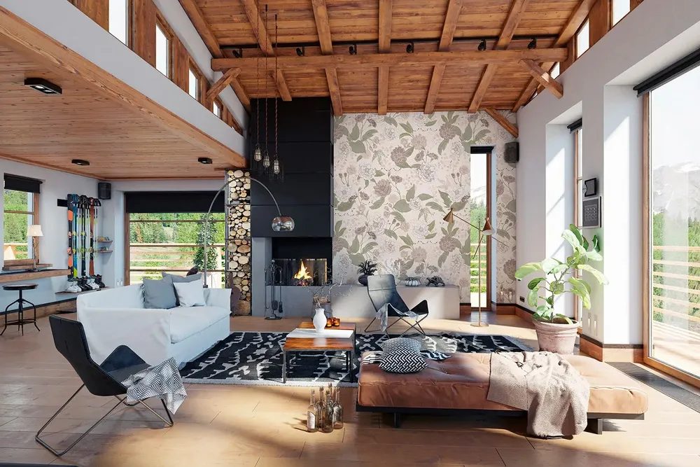 Tapestries - Hortense panoramic wallpaper - LE PAPIERS DE NINON