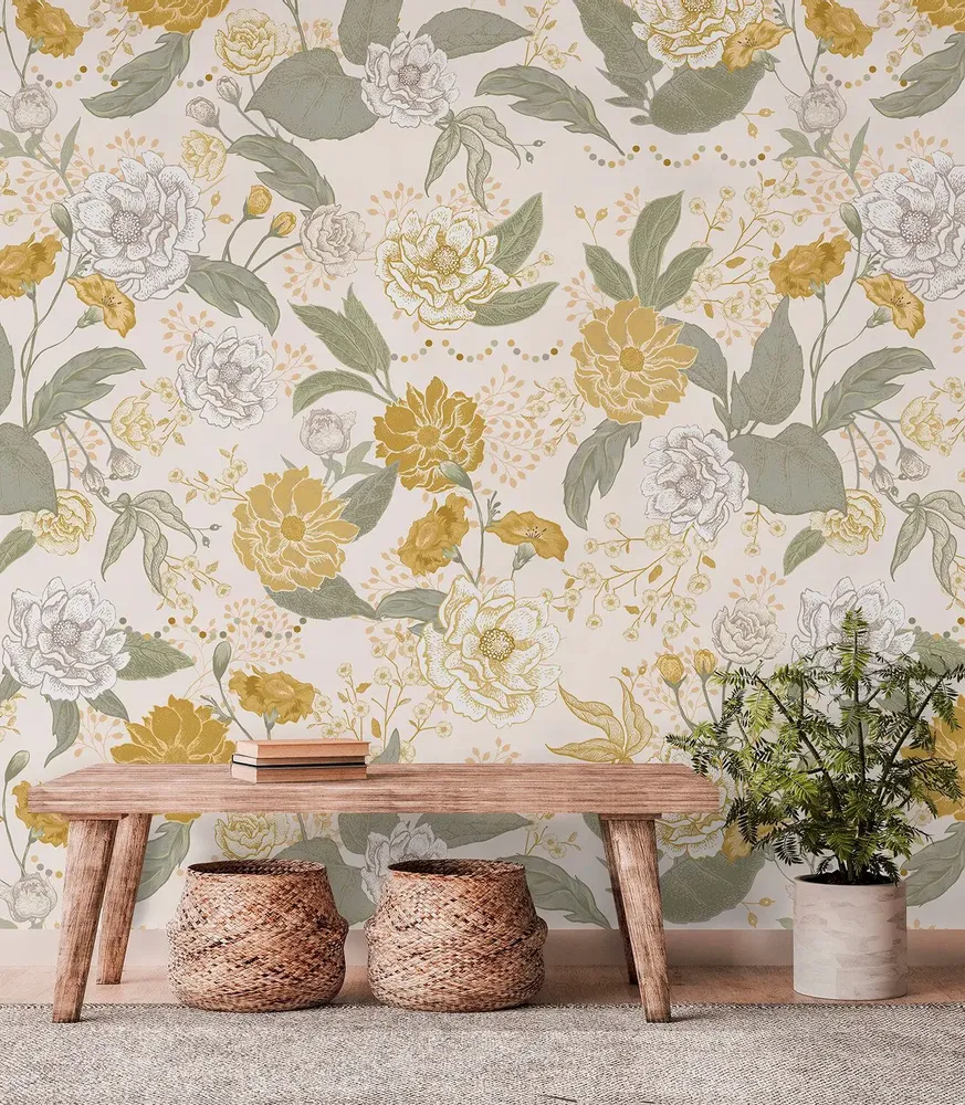 Tapisseries - Papier peint panoramique Hortense - LE PAPIERS DE NINON