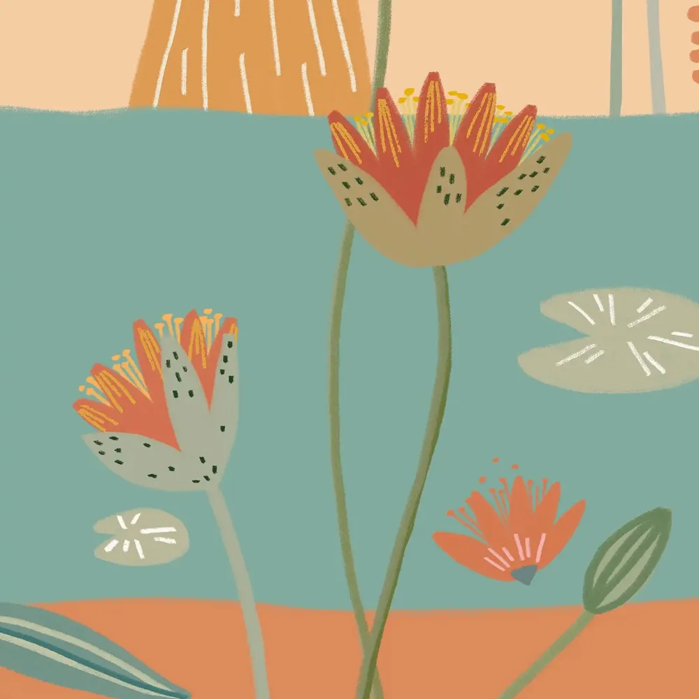 Tapestries - Panoramic wallpaper Along the Nile - LE PAPIERS DE NINON