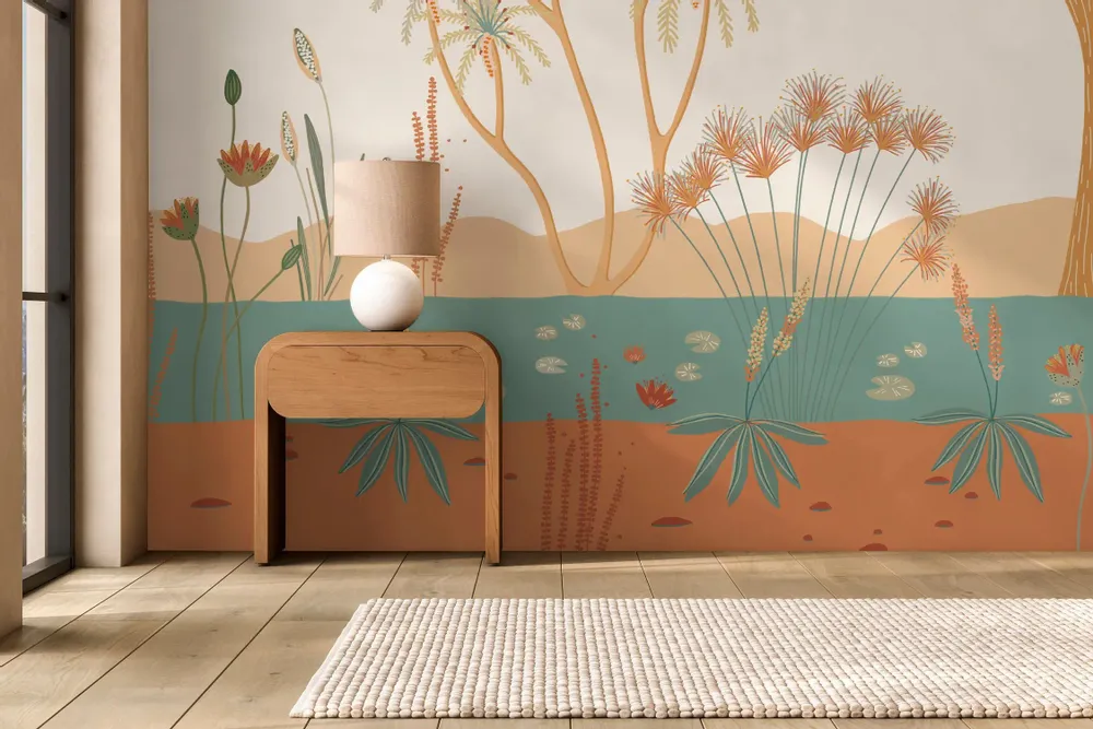 Tapestries - Panoramic wallpaper Along the Nile - LE PAPIERS DE NINON