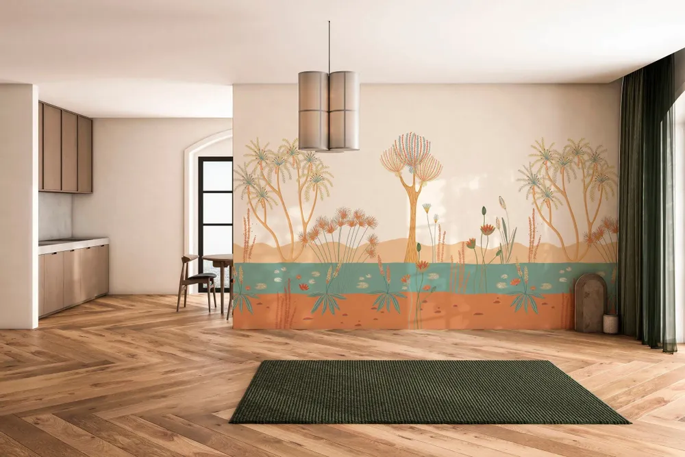 Tapestries - Panoramic wallpaper Along the Nile - LE PAPIERS DE NINON