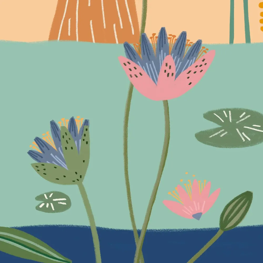 Tapisseries - Papier peint panoramique Le long du Nil - LE PAPIERS DE NINON