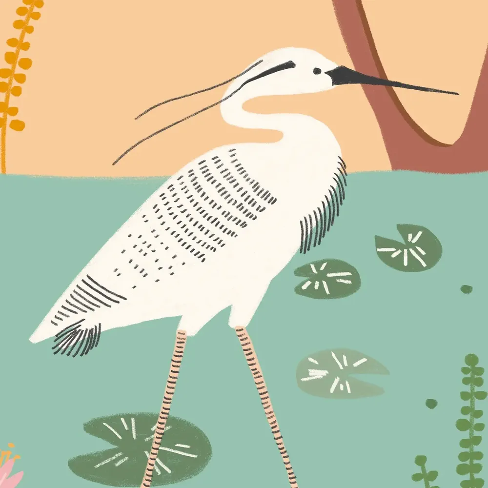 Tapestries - Panoramic wallpaper Wildlife along the Nile - LE PAPIERS DE NINON