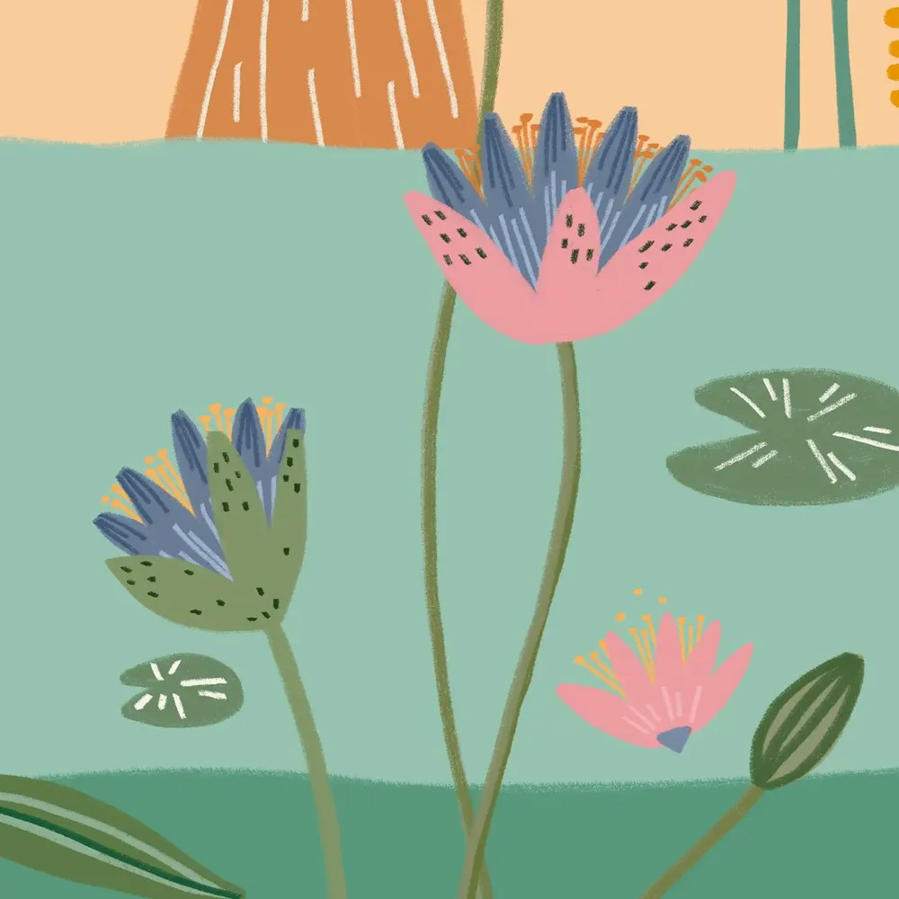 Tapisseries - Papier peint panoramique Le long du Nil - LE PAPIERS DE NINON