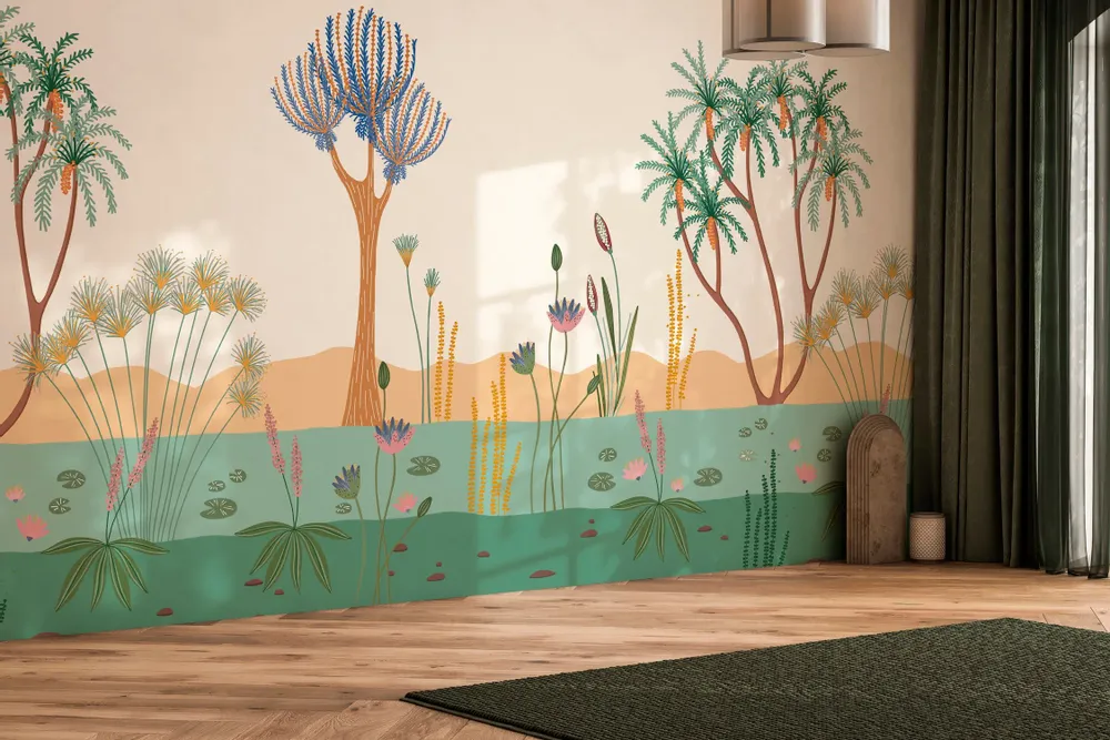 Tapisseries - Papier peint panoramique Le long du Nil - LE PAPIERS DE NINON