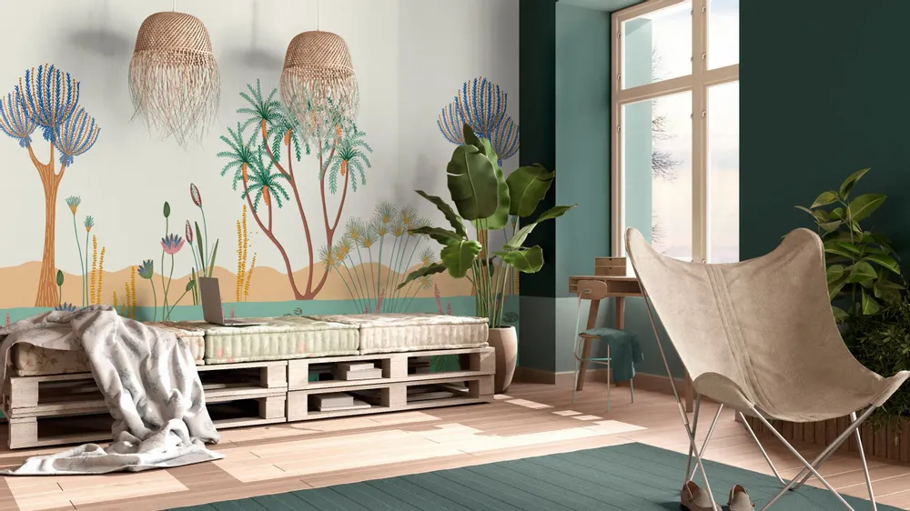 Tapisseries - Papier peint panoramique Le long du Nil - LE PAPIERS DE NINON