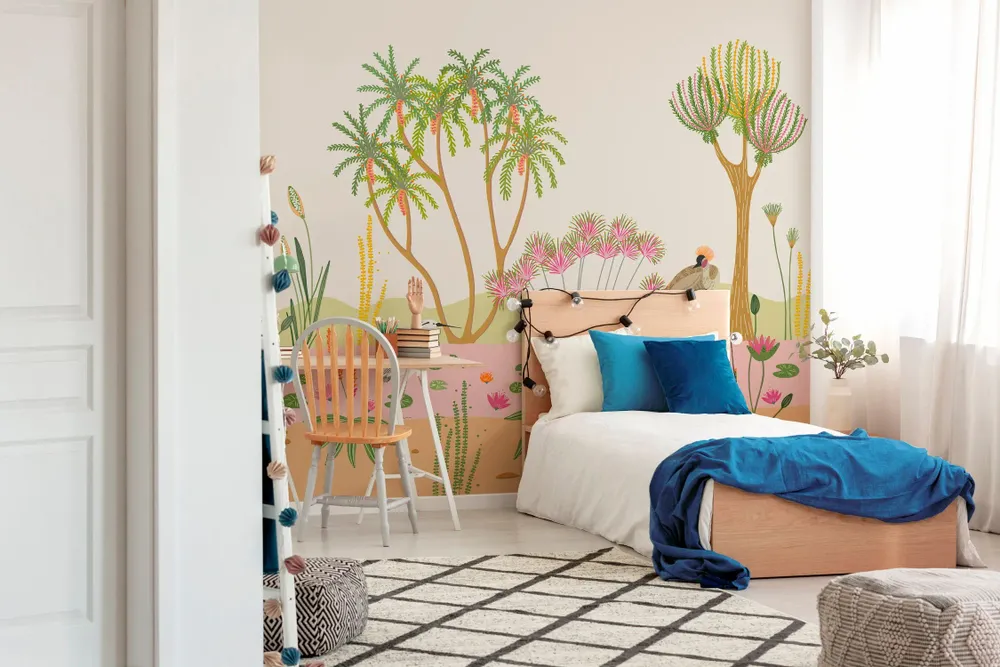 Tapestries - Panoramic wallpaper Wildlife along the Nile - LE PAPIERS DE NINON