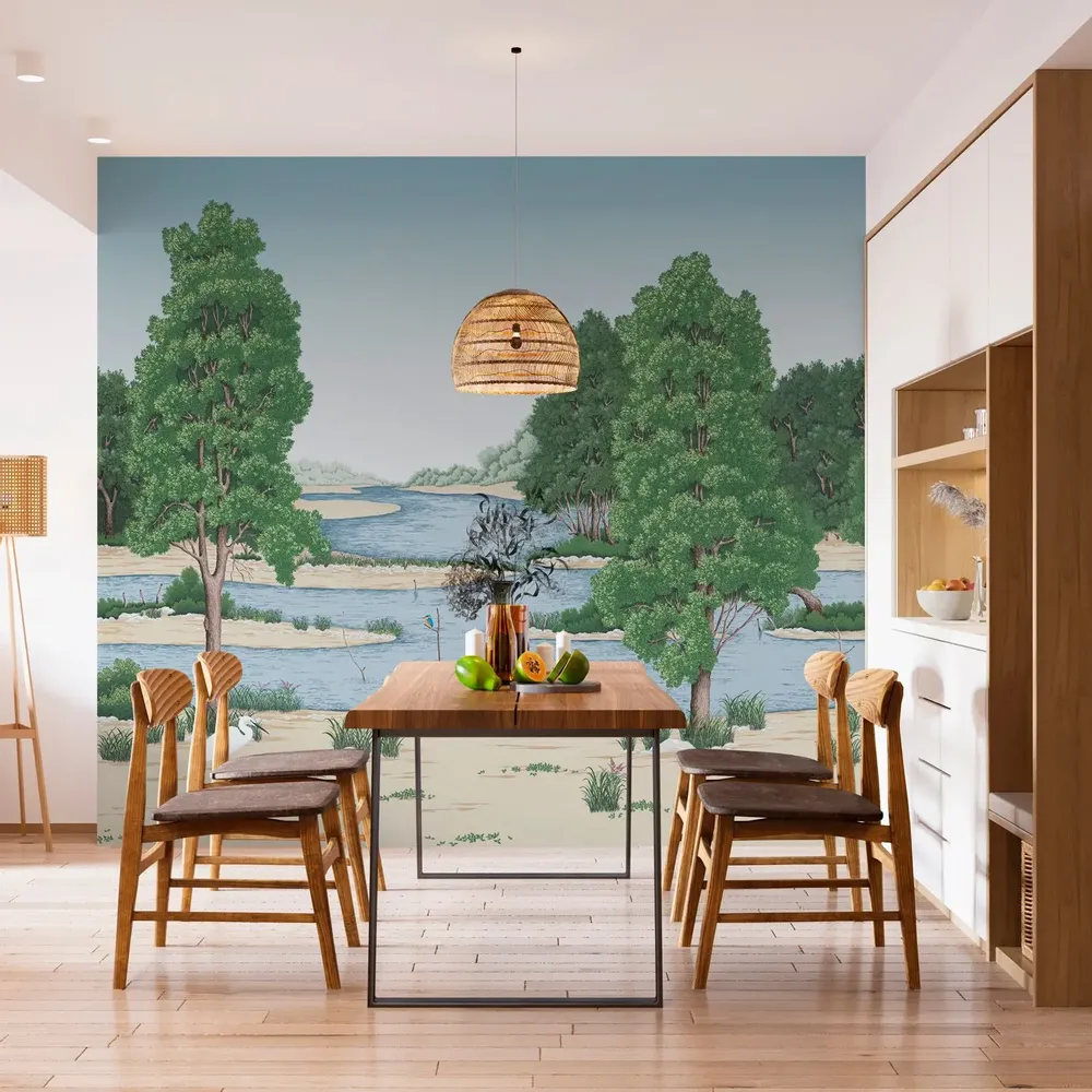 Tapisseries - Papier peint panoramique Loire sauvage - LE PAPIERS DE NINON