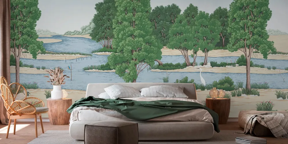 Tapisseries - Papier peint panoramique Loire sauvage XL - LE PAPIERS DE NINON