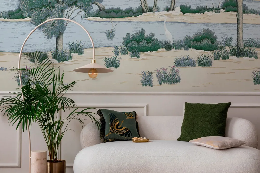 Tapisseries - Papier peint panoramique Loire éphémère cimaise - LE PAPIERS DE NINON