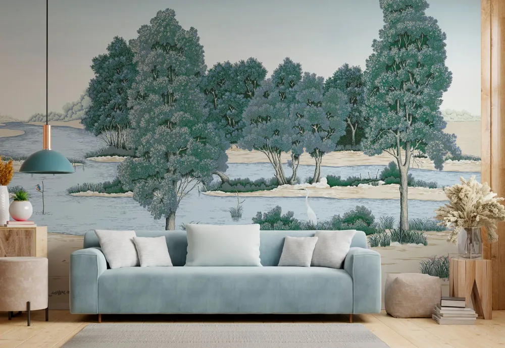 Tapisseries - Papier peint panoramique Loire éphémère XL - LE PAPIERS DE NINON